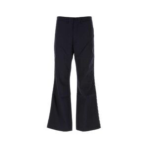 WALES BONNER Flared Tailored Trousers with Embellishment Men BLUE Pants